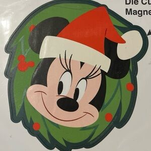 Disney Parks Santa Minnie Mouse Christmas Magnet